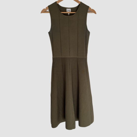 John + Jenn Dresses & Skirts - John + Jenn Olive Green Knit Sleeveless Dress Size SP